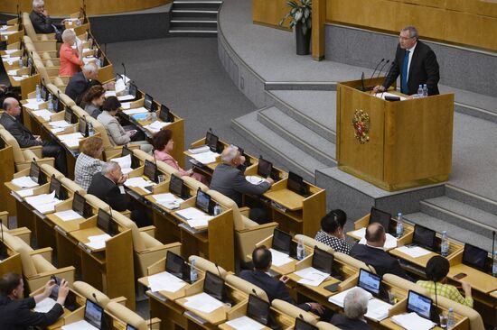 State Duma plenary meeting