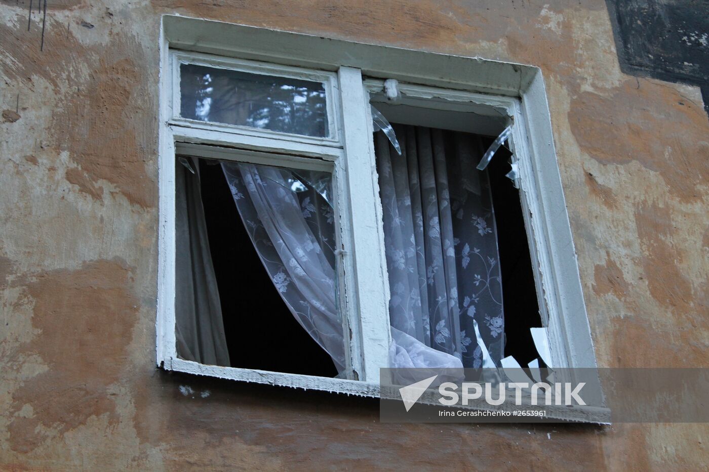 Aftermath of Horlivka shelling