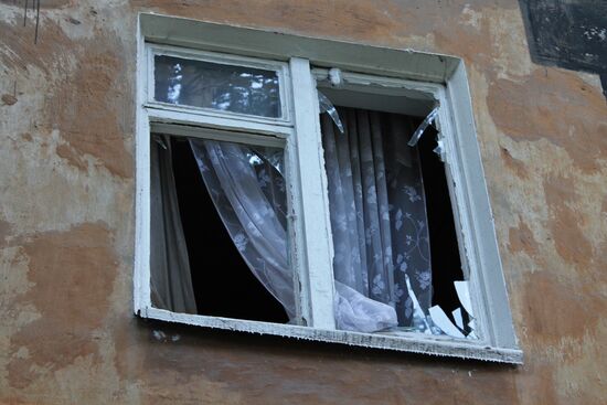 Aftermath of Horlivka shelling