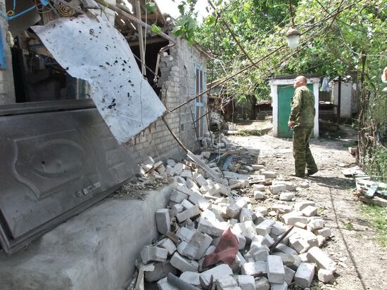 Aftermath of Sakhanka shelling