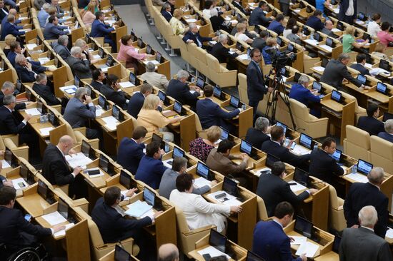 State Duma plenary meeting