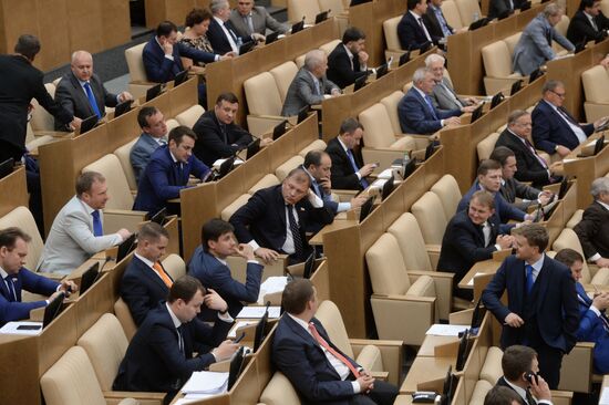 State Duma plenary meeting