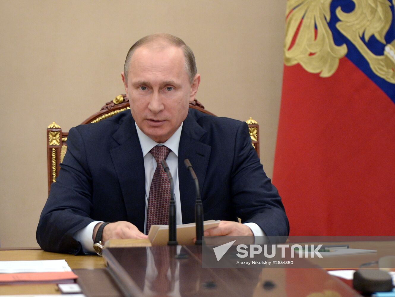 President Vladimir Putin holds Security Council meeting