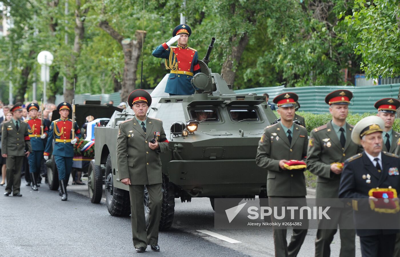 Farewell ceremony for Yevgeny Primakov