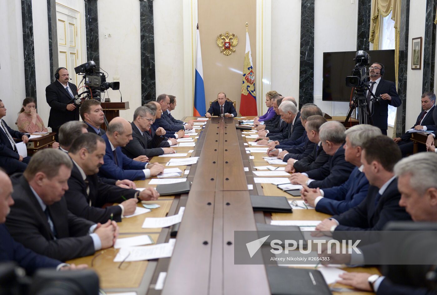 President Vladimir Putin holds Security Council meeting