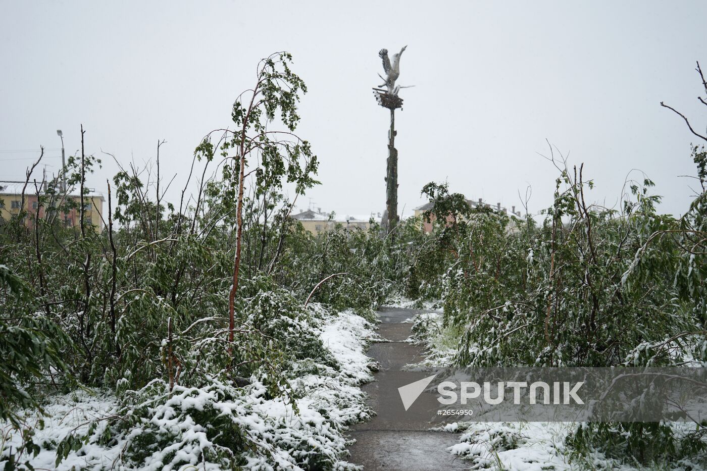 Snow in Vorkuta