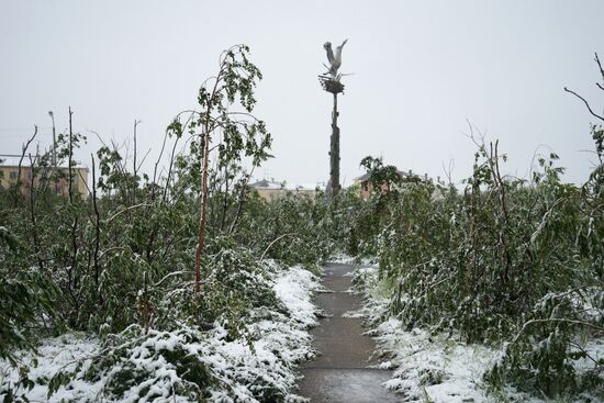 Snow in Vorkuta
