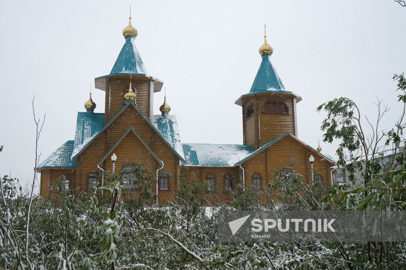 Snow in Vorkuta