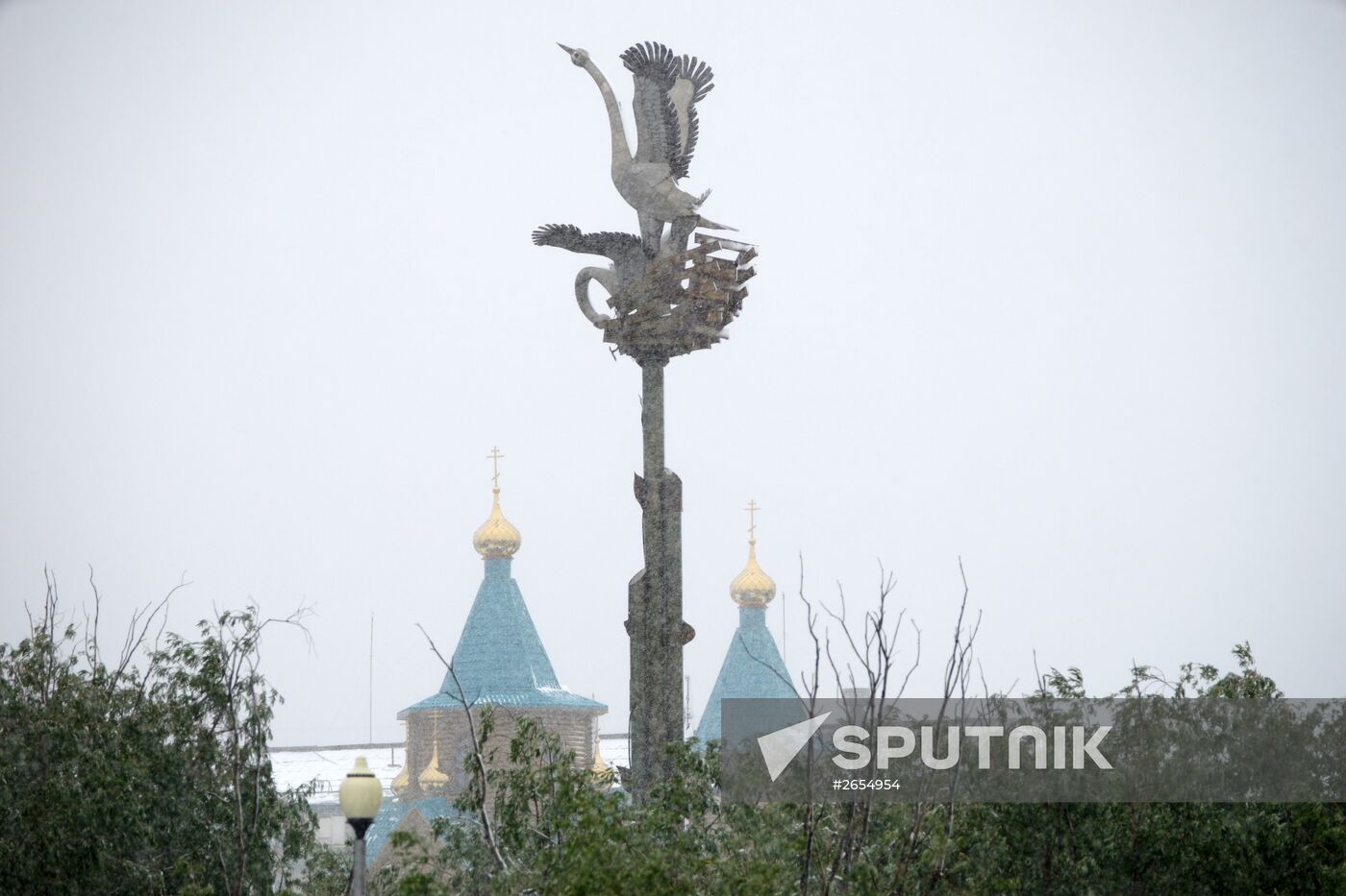 Snow in Vorkuta