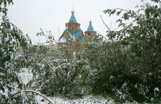 Snow in Vorkuta