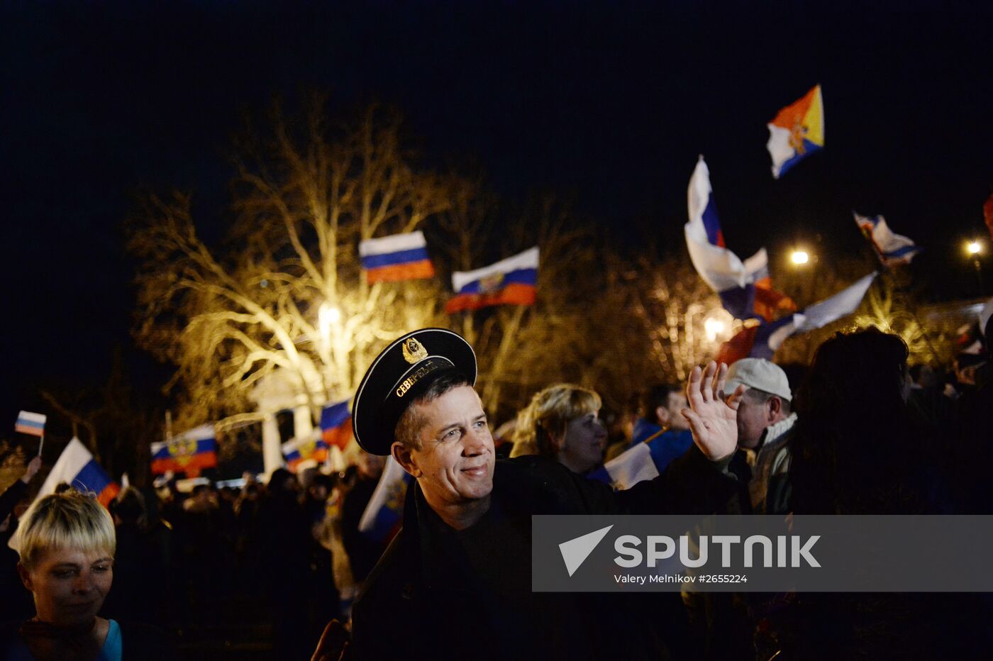 Festivities in Sevastopol after referendum on Crimea's status