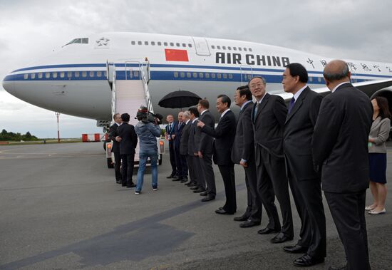 President of the People’s Republic of China Xi Jinping arrives in Ufa
