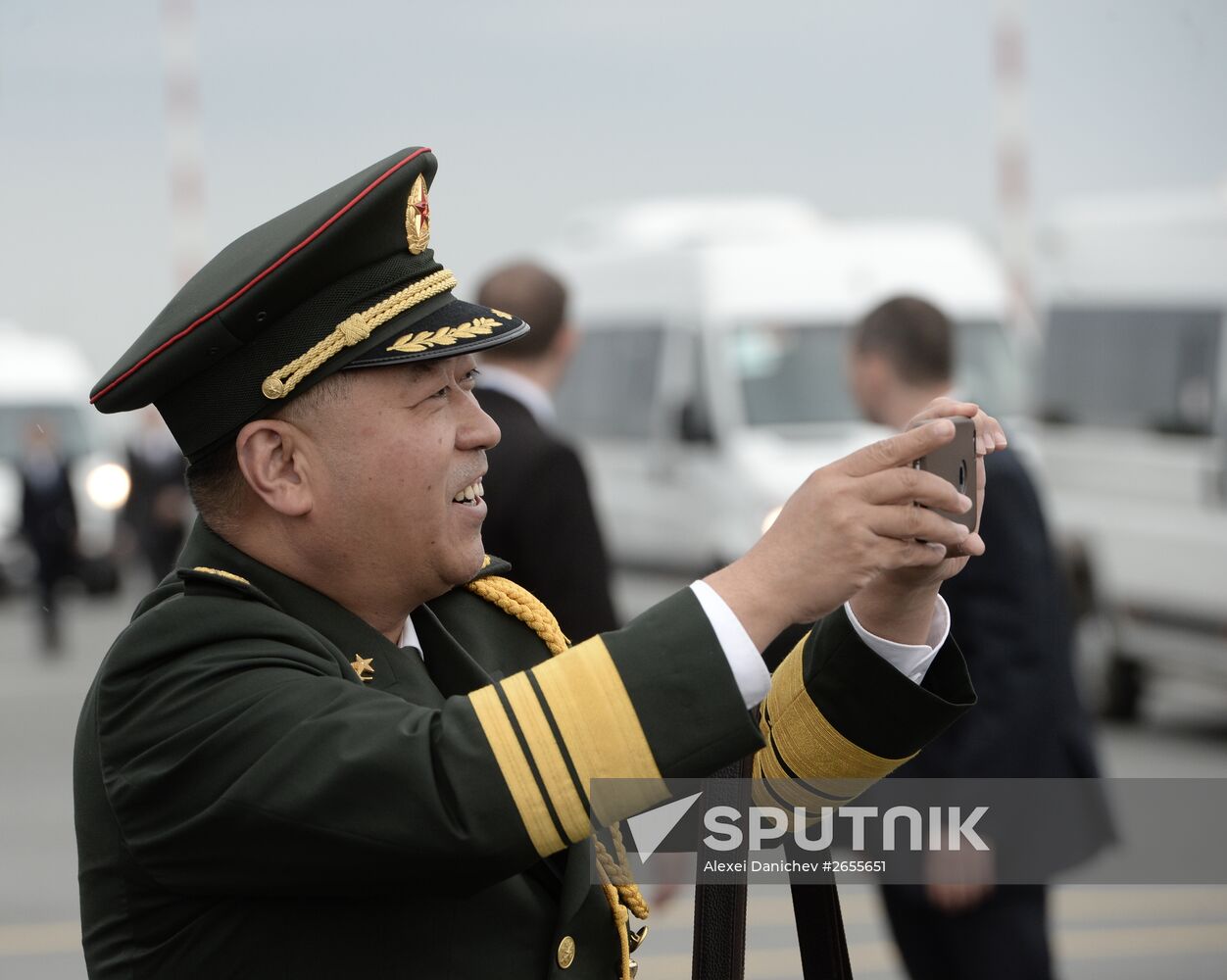 President of the People’s Republic of China Xi Jinping arrives in Ufa