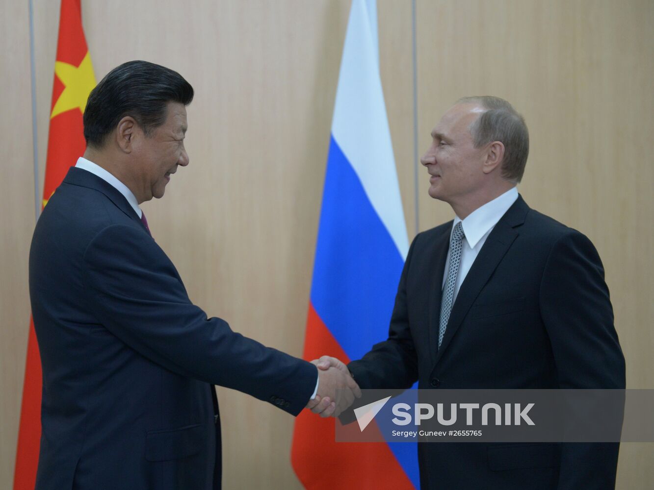 President of the Russian Federation Vladimir Putin meets with President of the People’s Republic of China Xi Jinping
