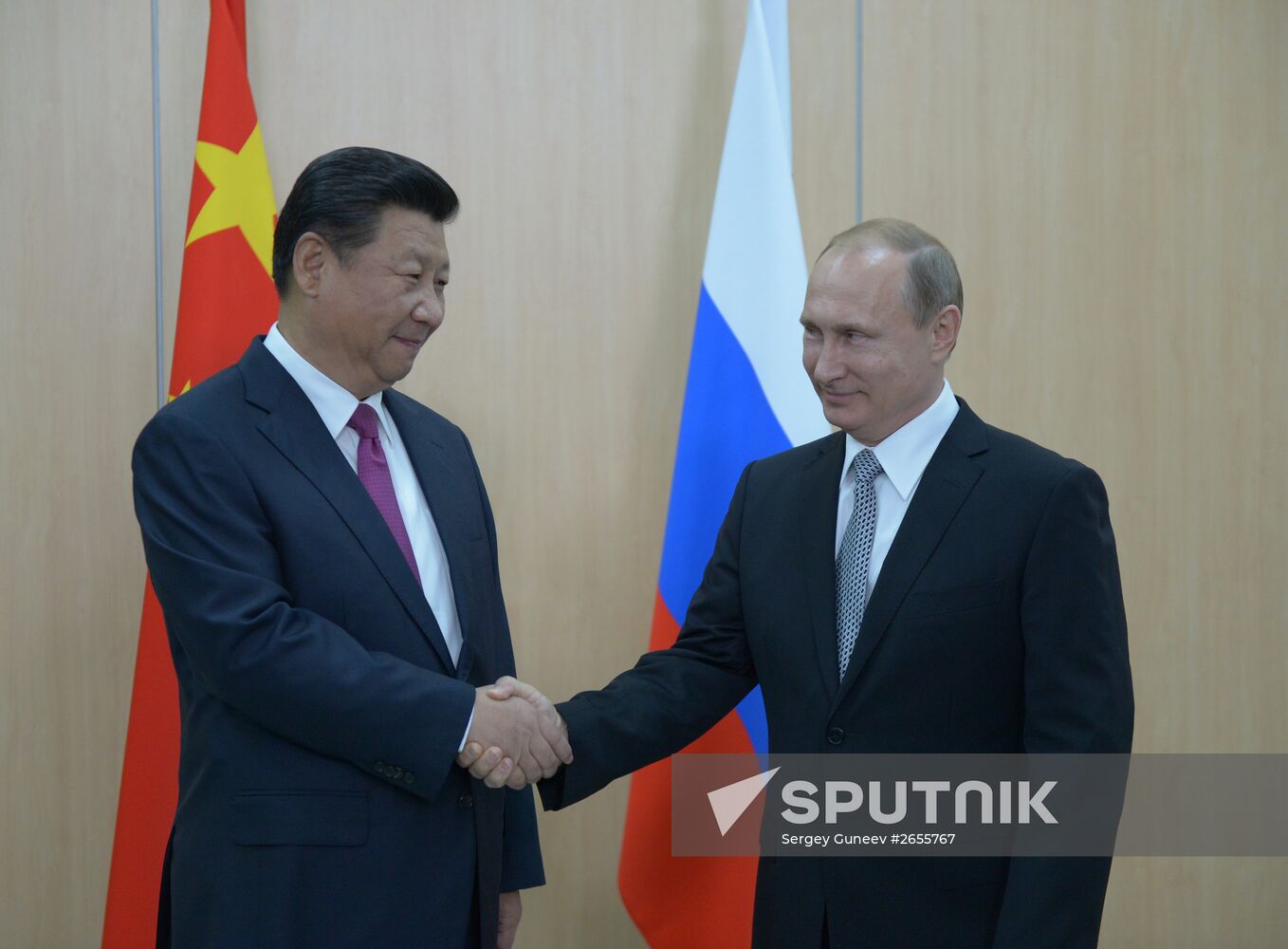 President of the Russian Federation Vladimir Putin meets with President of the People’s Republic of China Xi Jinping