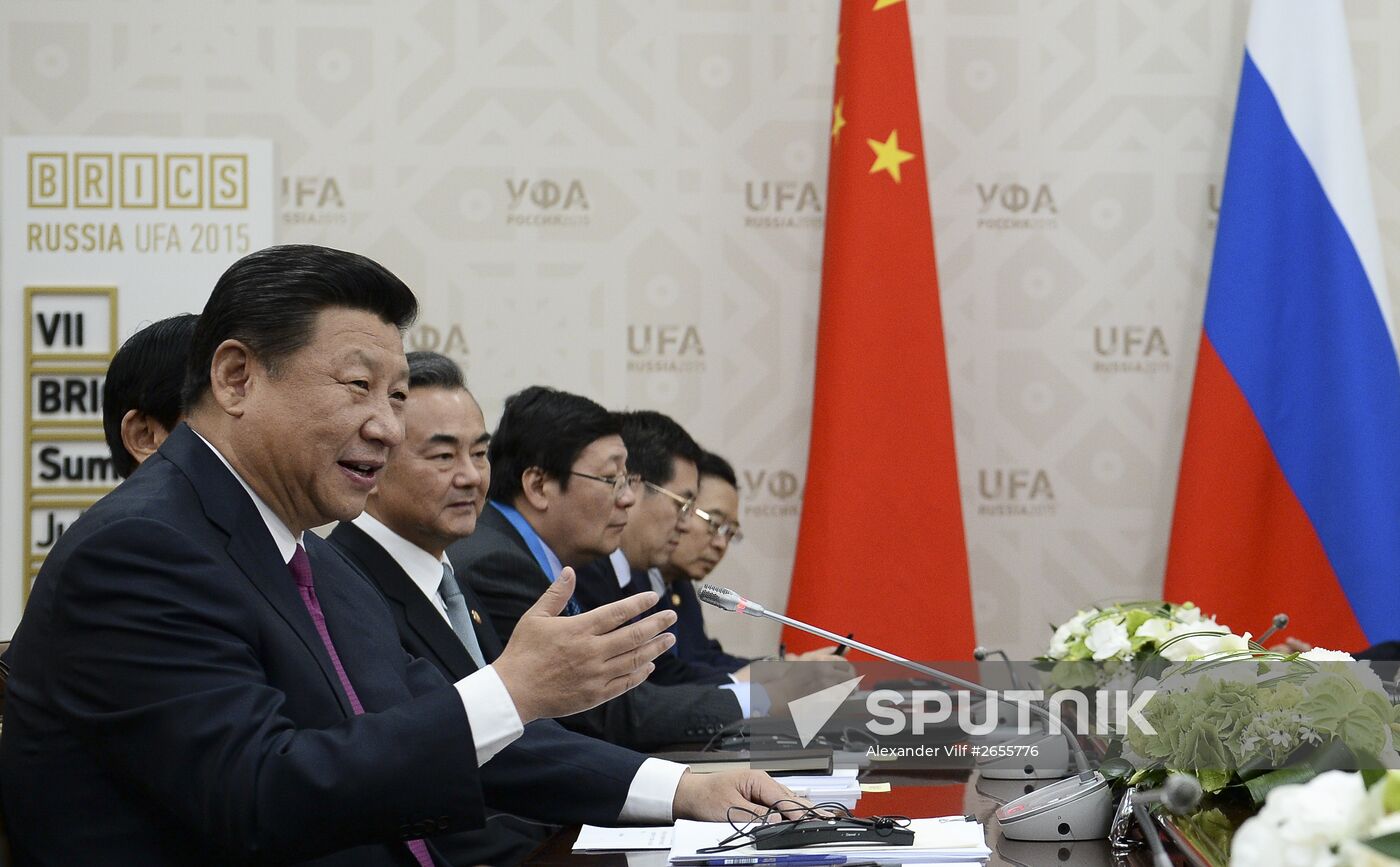 President of the Russian Federation Vladimir Putin meets with President of the People’s Republic of China Xi Jinping