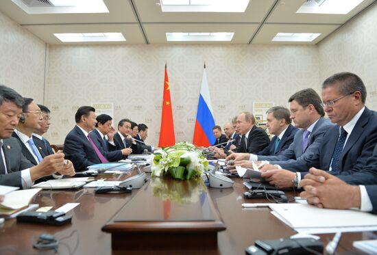 President of the Russian Federation Vladimir Putin meets with President of the People’s Republic of China Xi Jinping