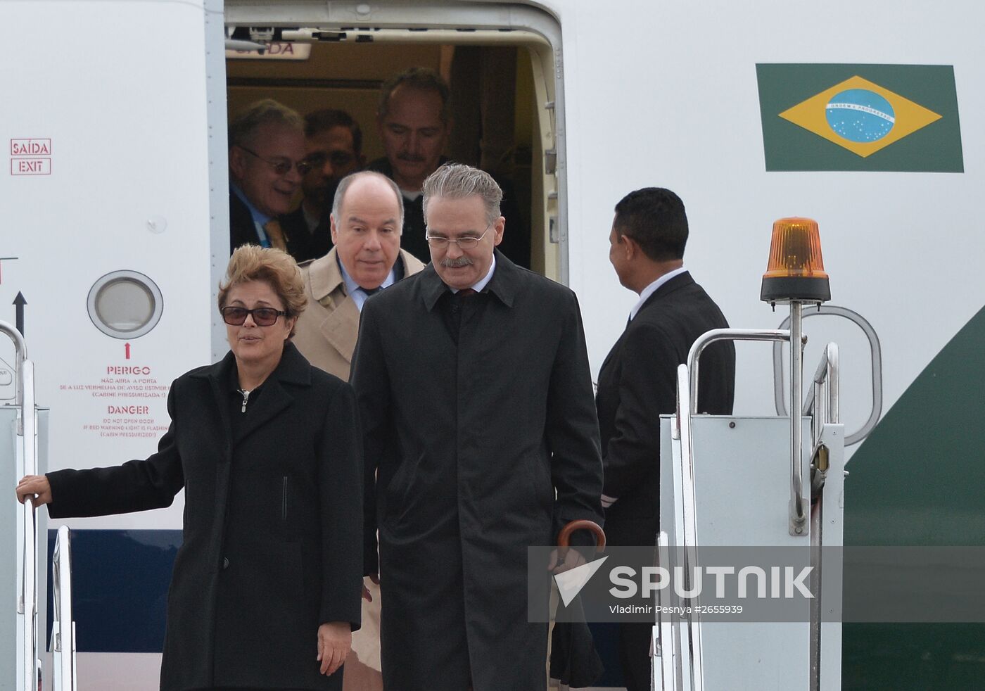 President of Brazil Dilma Rousseff arrives in Ufa