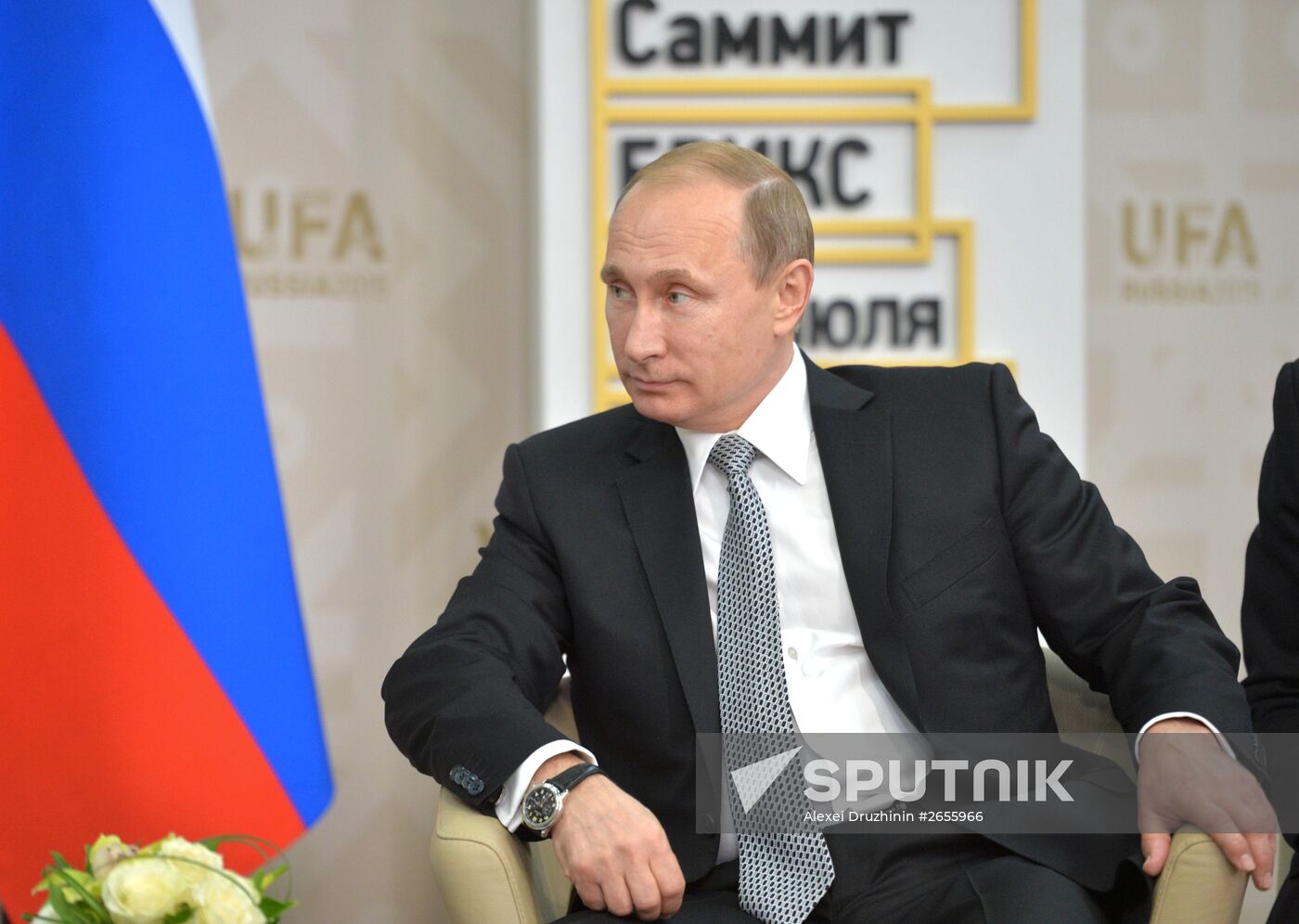 President of the Russian Federation Vladimir Putin meets with President of the Republic of South Africa Jacob Zuma