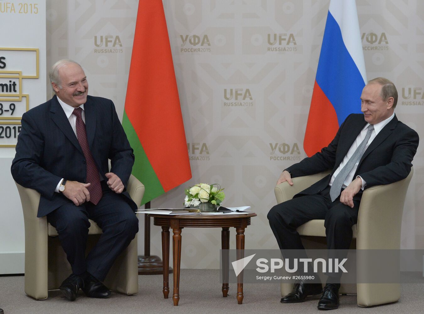 Putin meets with President of the Republic of Belarus Alexander Lukashenko