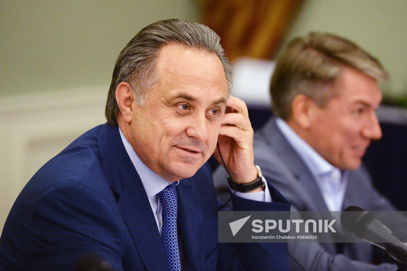 Press briefing by Vitaly Mutko and Alexei Sorokin in Moscow