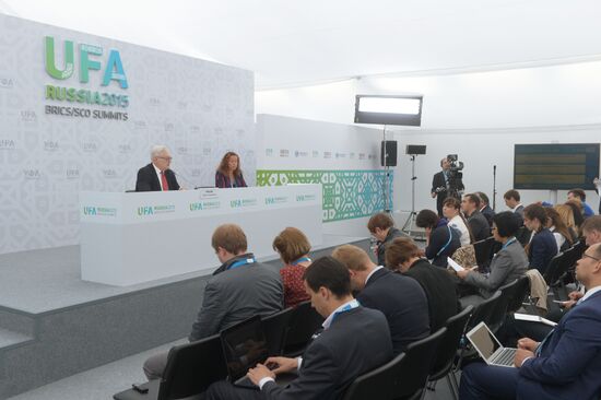 Press briefing by Sergei Ryabkov, Deputy Minister of Foreign Affairs of the Russian Federation, Russia's BRICS Sherpa