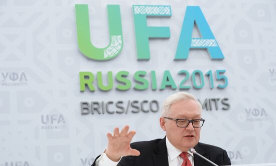 Press briefing by Sergei Ryabkov, Deputy Minister of Foreign Affairs of the Russian Federation, Russia's BRICS Sherpa
