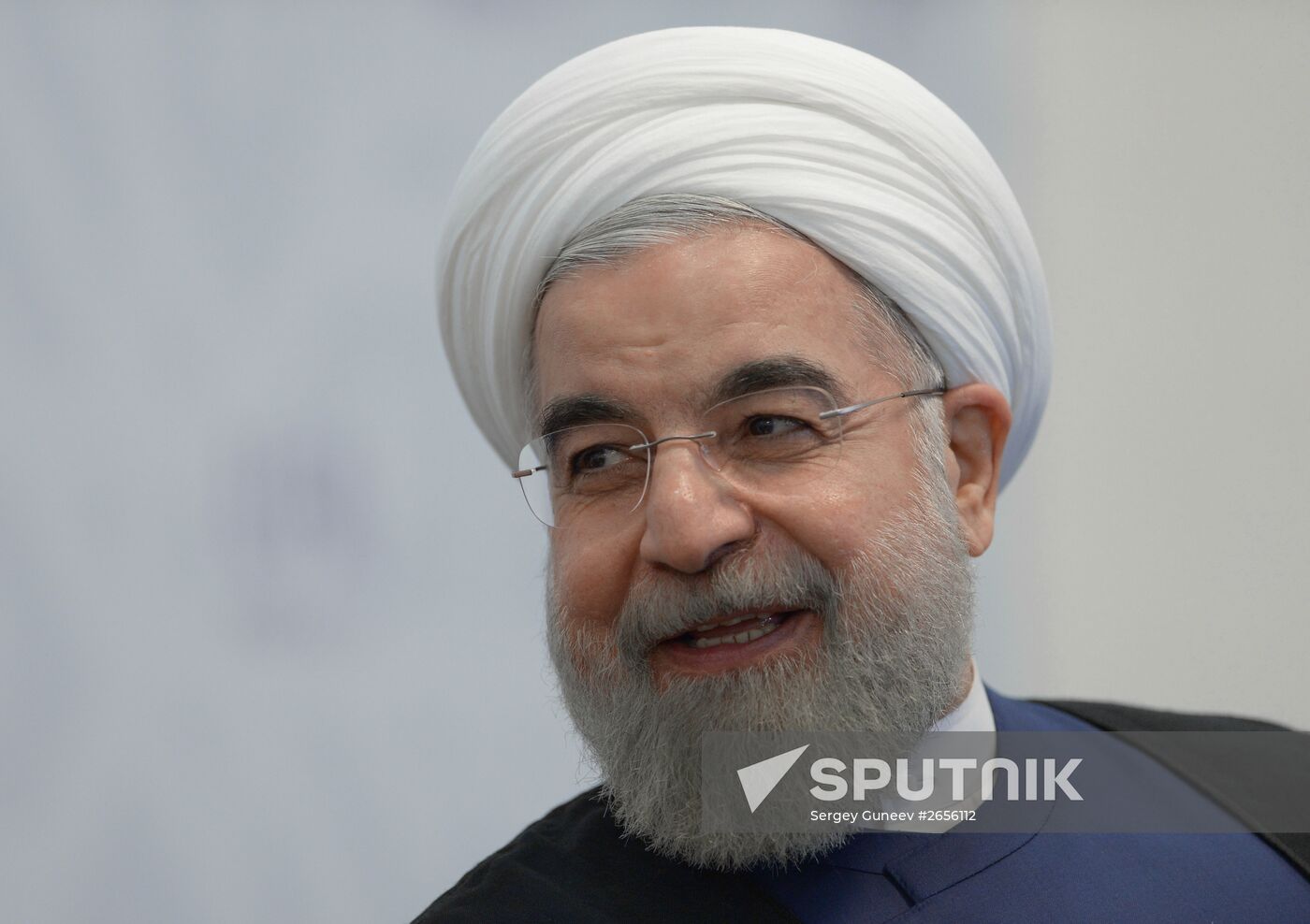 President of the Islamic Republic of Iran Hassan Rouhani meets with Prime Minister of the Republic of India Narendra Modi