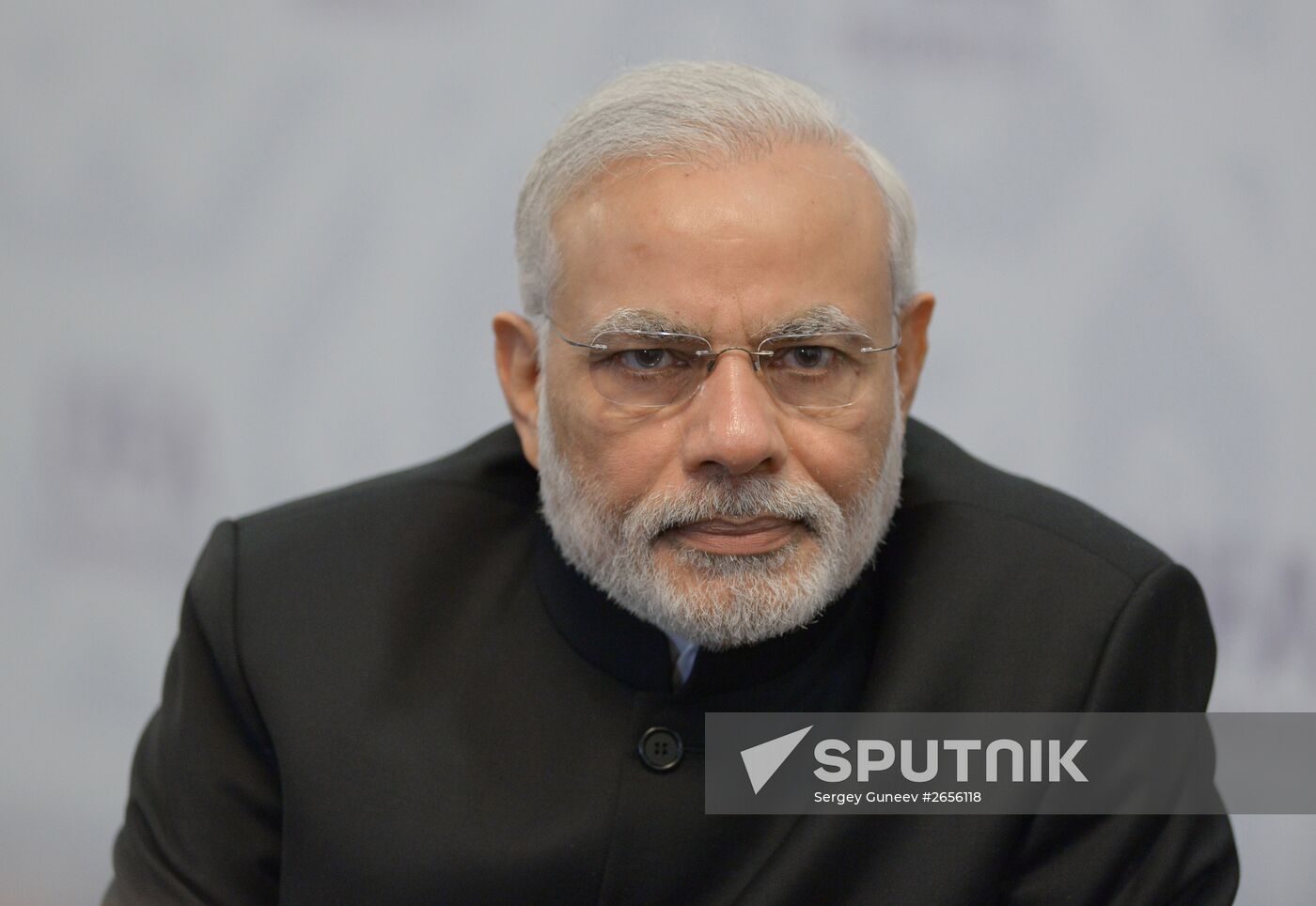 President of the Islamic Republic of Iran Hassan Rouhani meets with Prime Minister of the Republic of India Narendra Modi