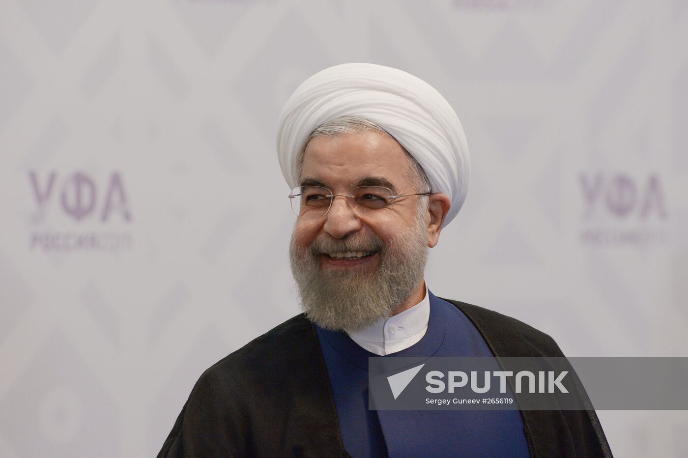 President of the Islamic Republic of Iran Hassan Rouhani meets with Prime Minister of the Republic of India Narendra Modi