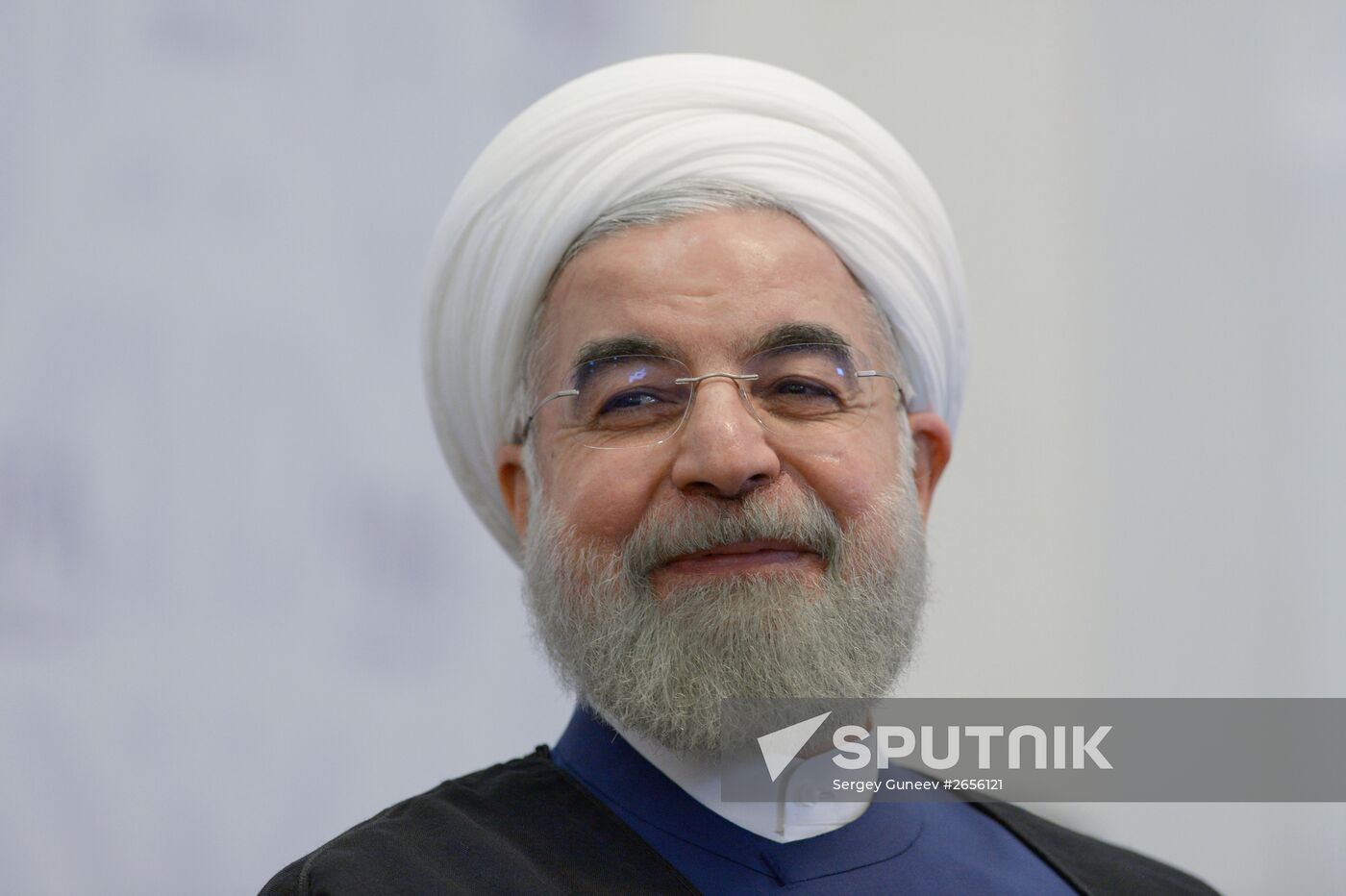President of the Islamic Republic of Iran Hassan Rouhani meets with Prime Minister of the Republic of India Narendra Modi