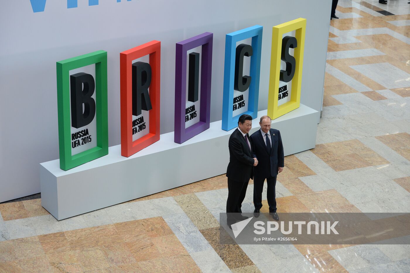 Welcome ceremony by President of the Russian Federation Vladimir Putin for the BRICS leaders