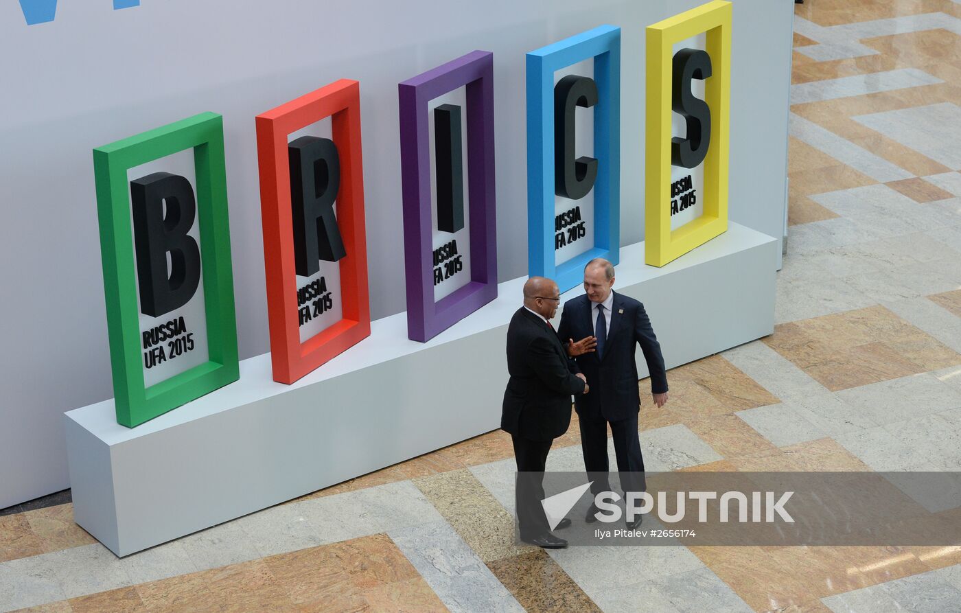Welcome ceremony by President of the Russian Federation Vladimir Putin for the BRICS leaders