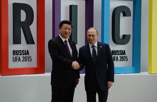 Welcome ceremony by President of the Russian Federation Vladimir Putin for the BRICS leaders
