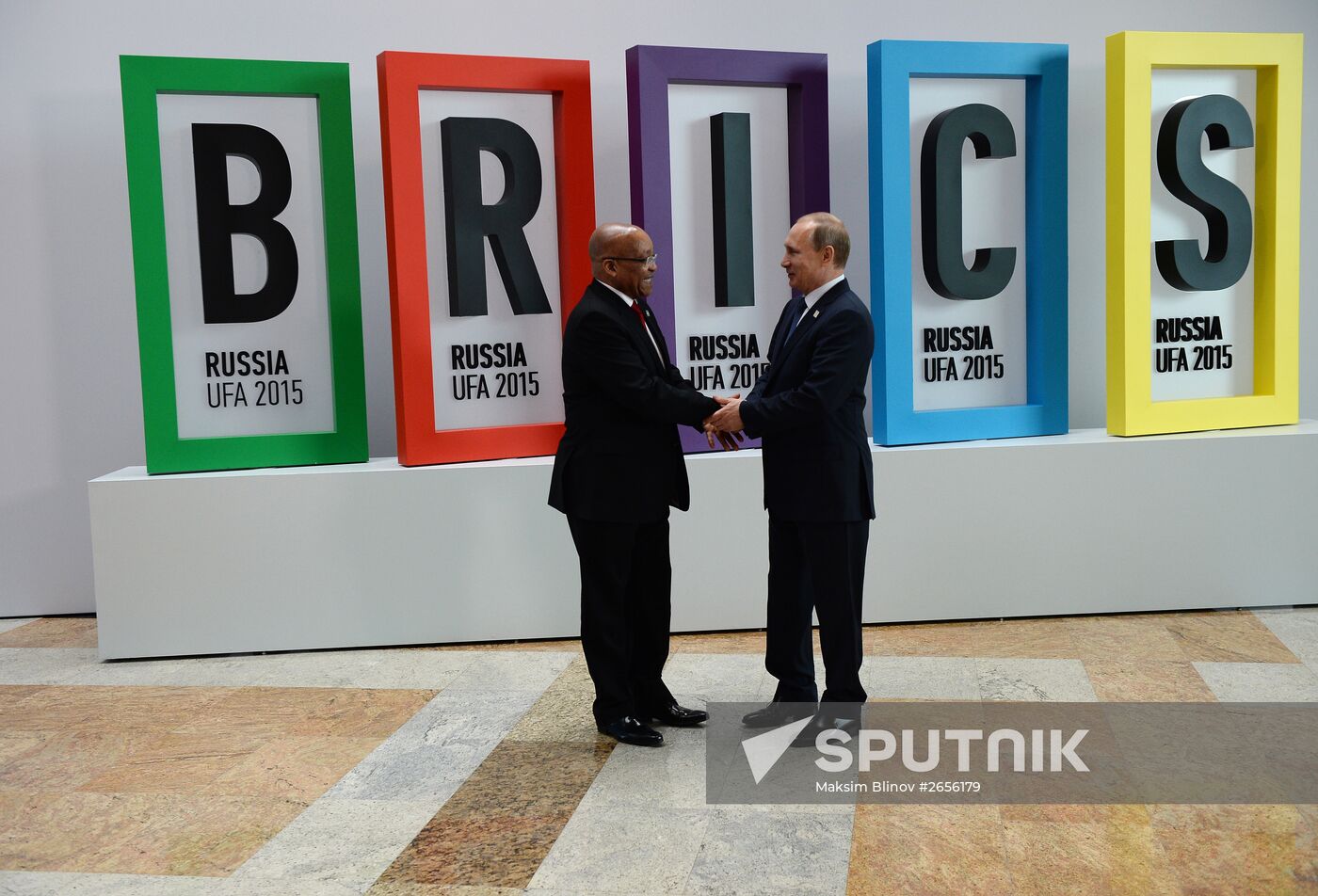 Welcome ceremony by President of the Russian Federation Vladimir Putin for the BRICS leaders