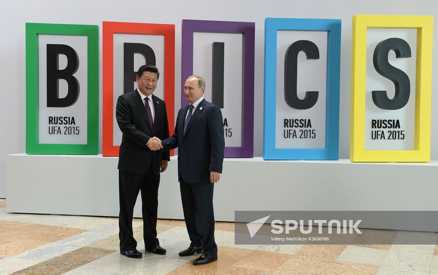 Welcome ceremony by President of the Russian Federation Vladimir Putin for the BRICS leaders