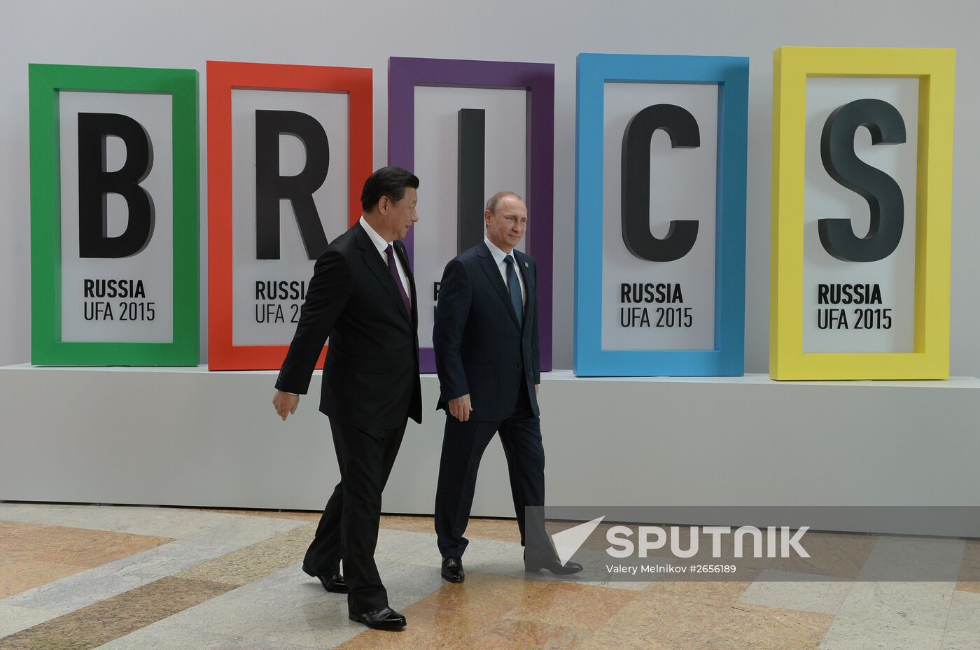 Welcome ceremony by President of the Russian Federation Vladimir Putin for the BRICS leaders