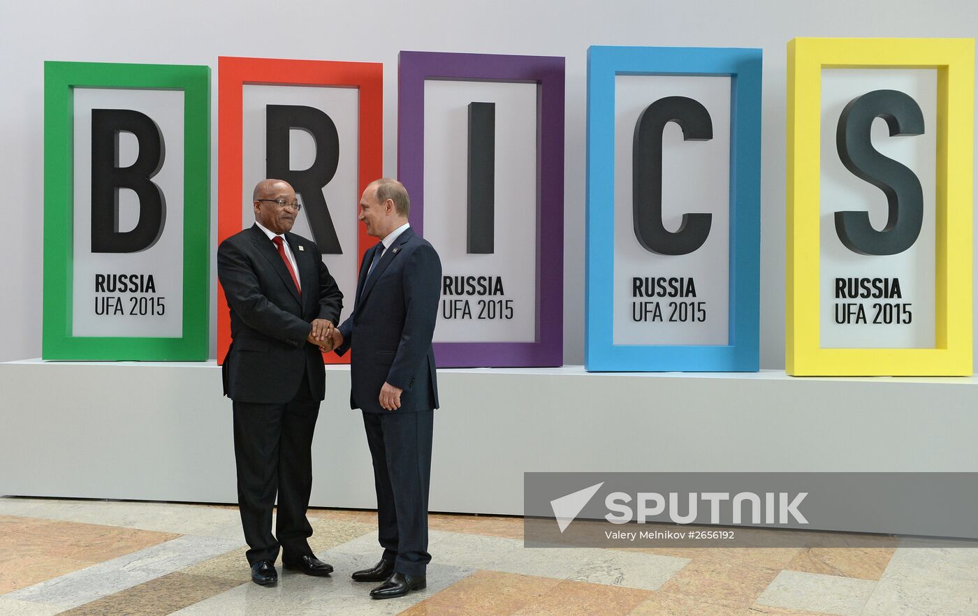 Welcome ceremony by President of the Russian Federation Vladimir Putin for the BRICS leaders