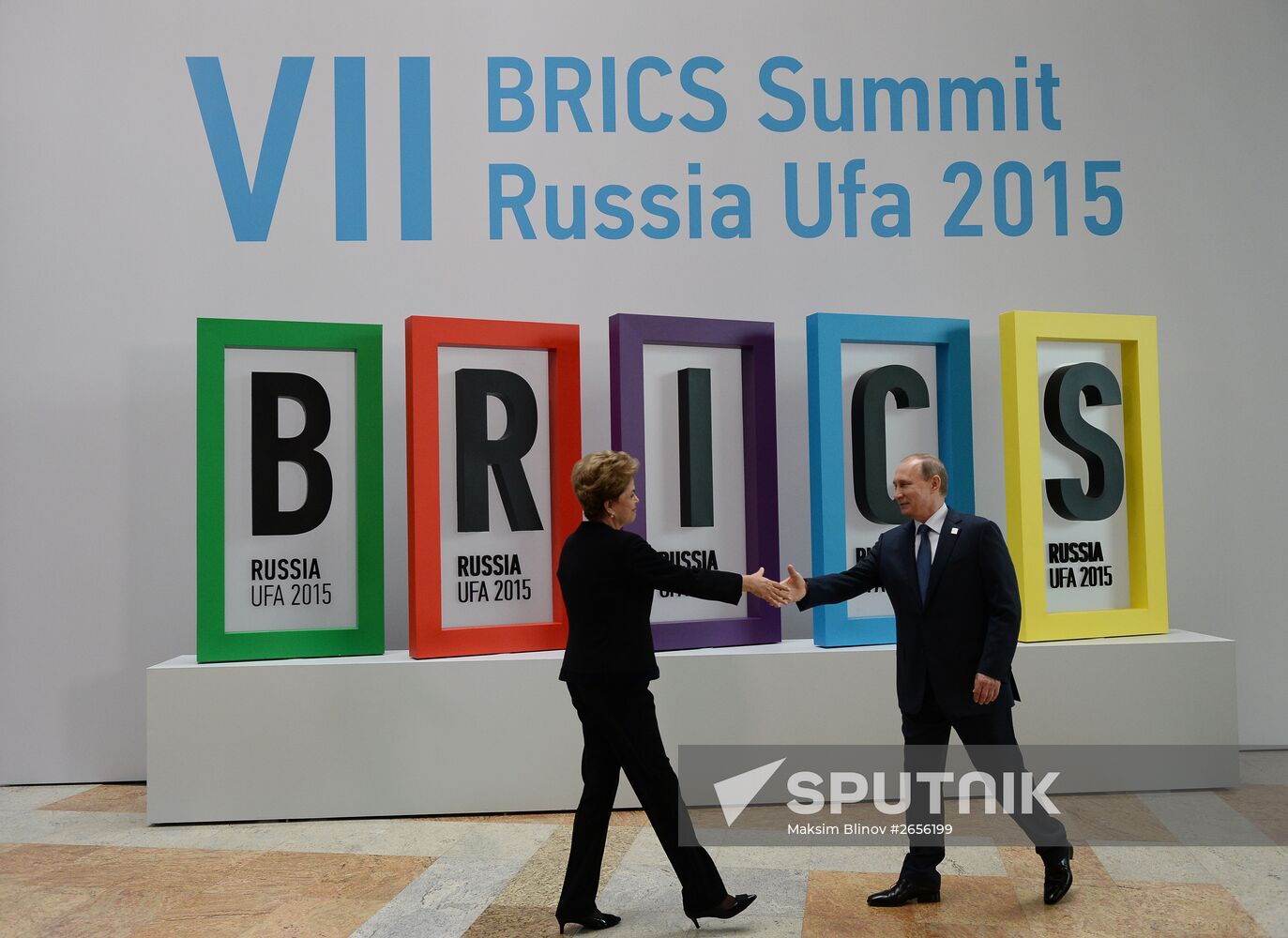 Welcome ceremony by President of the Russian Federation Vladimir Putin for the BRICS leaders