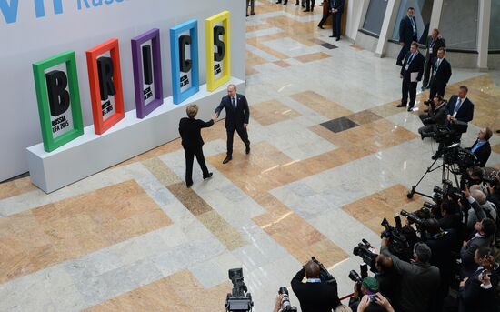 Welcome ceremony by President of the Russian Federation Vladimir Putin for the BRICS leaders