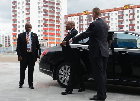 Welcome ceremony by President of the Russian Federation Vladimir Putin for the BRICS leaders