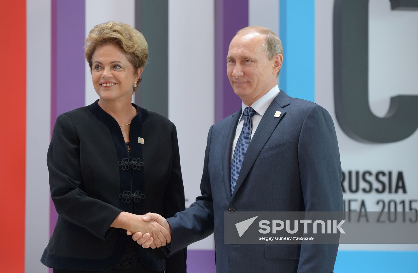 Welcome ceremony by President of the Russian Federation Vladimir Putin for the BRICS leaders