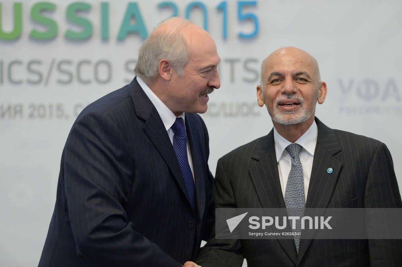 President of the Republic of Belarus Alexander Lukashenko meets with President of the Islamic Republic of Afghanistan Ashraf Ghani Ahmadzai