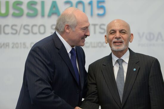 President of the Republic of Belarus Alexander Lukashenko meets with President of the Islamic Republic of Afghanistan Ashraf Ghani Ahmadzai