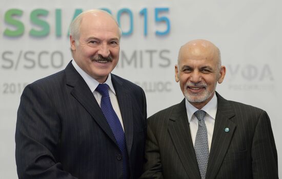 President of the Republic of Belarus Alexander Lukashenko meets with President of the Islamic Republic of Afghanistan Ashraf Ghani Ahmadzai