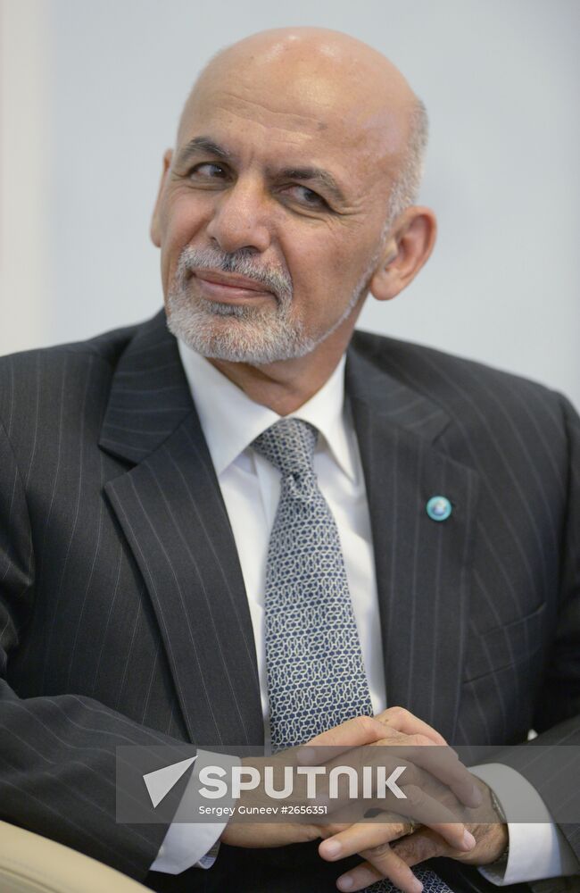 President of the Republic of Belarus Alexander Lukashenko meets with President of the Islamic Republic of Afghanistan Ashraf Ghani Ahmadzai