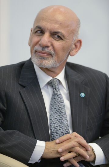 President of the Republic of Belarus Alexander Lukashenko meets with President of the Islamic Republic of Afghanistan Ashraf Ghani Ahmadzai