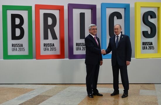 Welcome ceremony by President of the Russian Federation Vladimir Putin for the leaders of the invited states