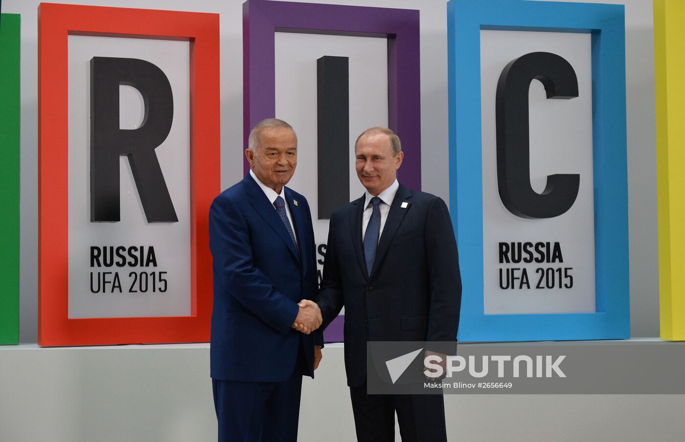 Welcome ceremony by President of the Russian Federation Vladimir Putin for the leaders of the invited states