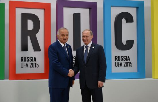 Welcome ceremony by President of the Russian Federation Vladimir Putin for the leaders of the invited states